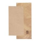 Papīra kabatiņas galda piederumiem ar salveti,  90x240mm, gaiši brūnas, iepakojumā 100gab