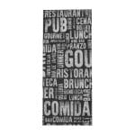 Papīra kabatiņas galda piederumiem ar salveti,  90x240mm, melnas/baltas, iepakojumā 125gab. - Image 2