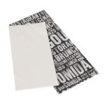 Papīra kabatiņas galda piederumiem ar salveti,  90x240mm, melnas/baltas, iepakojumā 125gab. - Image 3