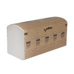 Popieriniai rankšluosčiai V-fold, 2 sluoksniai, 17 gsm, 25 × 21 cm, baltos sp., 200 lapų