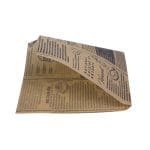 Popierinės kišenėlės 165x165 mm, PAP, GS 40 gsm, rudos sp., Newspaper