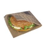 Popierinės kišenėlės 165x165 mm, PAP, GS 40 gsm, rudos sp., Newspaper - Image 4