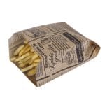 Popierinės kišenėlės 100x50x150 mm, PAP, GS 40 gsm, rudos sp., Newspaper - Image 3