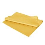 Zīdpapīrs loksnēs, 500x750mm, dzeltens, 18gsm, iepakojumā 24gab.