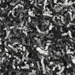 Popierinės drožlės 4 mm, baltos/juodos sp., 1 kg