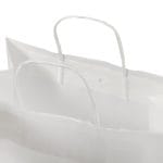 Gift bag with twisted handles, 240x111x310mm, PAP, 110gsm, white - Image 3