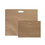 Popieriniai maišeliai su iškirptomis rankenėlėmis, 520x150x440mm, 100gsm, rudos sp., D-Bags - Image 4