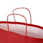 Papīra maiss ar vītiem rokturiem, 500x150x415mm, 90gsm, sarkans, B-Bags - Image 2