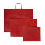 Papīra maiss ar vītiem rokturiem, 500x150x415mm, 90gsm, sarkans, B-Bags - Image 4