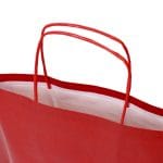 Papīra maiss ar vītiem rokturiem, 300x100x250mm, 70gsm, sarkans, B-Bags - Image 2