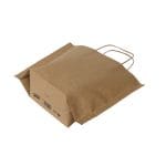 Popieriniai maišeliai su suktomis rankenėlėmis, 300x100x250 mm, 70 gsm, rudos sp., B-Bags - Image 3