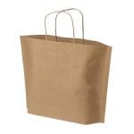 Popieriniai maišeliai su suktomis rankenėlėmis, 360x100x270 mm, 80 gsm, rudos sp., B-Bags