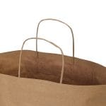 Paper bag with twisted handles, 460x150x315mm, 90gsm, brown B-Bags - Image 2