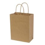 Dāvanu maiss ar virves rokturiem, 220x100x270mm, PAP, 110gsm, brūns, J-Fold Cotone