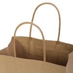 Dāvanu maiss ar virves rokturiem, 220x100x270mm, PAP, 110gsm, brūns, J-Fold Cotone - Image 2