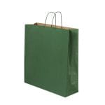 Dāvanu maiss ar vītiem rokturiem, 450x150x490mm, PAP,  110gsm,  zaļš