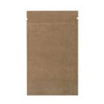 Popieriniai doypak maišeliai 85+50x145 mm, 100 ml, su Zip-lock užtrauktuku, rudos sp., pakuotėje 100 vnt.