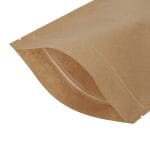 Popieriniai doypak maišeliai 180+90x290 mm, 1000 ml, su Zip-lock užtrauktuku, rudos sp., pakuotėje 100 vnt. - Image 2