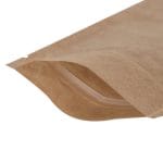 Popieriniai doypak maišeliai 85+50x145 mm, 100 ml, su Zip-lock užtrauktuku, rudos sp., pakuotėje 100 vnt. - Image 2