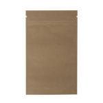 Popieriniai doypak maišeliai 110+70x185 mm, 250 ml, su Zip-lock užtrauktuku, rudos sp., pakuotėje 100 vnt.