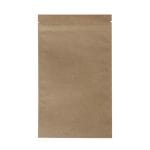 Paper doypack bags 130+80x225mm, 500ml, with zip-lock closure, brown, in a pack of 100 pieces