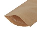 Paper doypack bags 130+80x225mm, 500ml, with zip-lock closure, brown, in a pack of 100 pieces - Image 2
