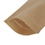 Popieriniai doypak maišeliai 160+90x270mm, 750ml, su Zip-lock užtrauktuku, rudos sp., pakuotėje 100 vnt. - Image 2