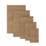 Popieriniai doypak maišeliai 160+90x270mm, 750ml, su Zip-lock užtrauktuku, rudos sp., pakuotėje 100 vnt. - Image 3