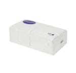 Popierinės servetėlės 24x24cm, 1/4, 1 sluoksnis, baltos sp., pakuotėje 400 vnt. - Image 2