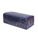 Popierinės servetėlės 24x24cm, 1/4, 1 sluoksnis, mėlynos sp., pakuotėje 400 vnt. - Image 2