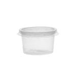 PP sauce containers 30 ml, Ø46 mm, with lid, transparent, 50 pcs. - Image 2