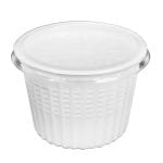 PP lids for containers Ø115 mm, transparent, 25 pcs. - Image 3