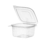 Indeliai PET 375ml, 113x120x58mm, su atlenkiamu dangteliu, skaidrūs, 100vnt.