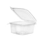 Indeliai PET 500 ml, 121x135x58 mm, su atlenkiamu dangteliu, skaidrūs, 100 vnt.