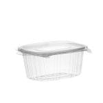 Indeliai PET 375 ml, 132x95x60 mm, su atlenkiamu dangteliu, skaidrūs, 100 vnt. - Image 2