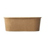 PAP/PE container, 750 ml, 170x120x55 mm, kraft, 50 pcs. - Image 2