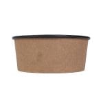 PAP/PE container, 1000ml, Ø165mm, black/kraft, 50 pcs. - Image 2