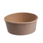 PAP/PE container, 1300 ml, Ø184 mm, kraft, 50 pcs.