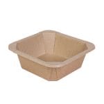 PAP/PE containers, 1200 ml, 260 x 165 x 60 mm, kraft, 50 pcs.