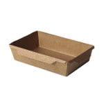 PAP/PE containers, 500 ml, 150 x 100 x 40 mm, kraft, 50 pcs.