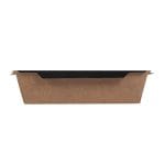 PPC/PE containers, 750 ml, 170 x 120 x 45 mm, black/kraft, 50 pcs. - Image 2