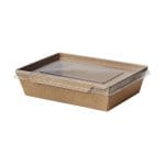 PAP/PE containers, 750 ml, 170 x 120 x 45 mm, kraft, 50 pcs. - Image 3