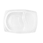 Dangteliai indeliai, PP, 260x185mm, dviejų skyrių, skaidrūs, 100vnt. - Image 2