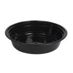 PP containers, 700 ml, Ø184/54 mm, black, 50 pcs.