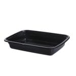 PP containers, 450 ml, 200 x 136 x 34.5 mm, black, 50 pcs.
