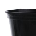 PP containers, 330 ml, Ø117/60 mm, black, 25 pcs. - Image 2
