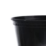 PP containers, 450 ml, Ø117/77 mm, black, 25 pcs. - Image 2