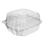 PET confectionery containers 104x104x31/33 mm, with hinged lid, transparent, 50 pcs. - Image 2