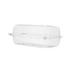 PET confectionery containers 125x125x38.5/38.5 mm, with hinged lid, transparent, 50 pcs.