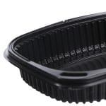 PP containers for hot food, 800 ml, 215 x 170 x 40 mm, black, pack of 40. - Image 2
